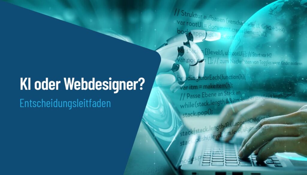 Roboterhand aus einem Laptopbildschirm